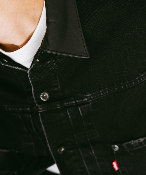 Levi's（リーバイス）の「《再》Levi’s(リーバイス) 別注 2nd Type トラッカー ジャケット（デニムジャケット・メンズ・ブラック・X-SMALL/SMALL/MEDIUM/LARGE/X-LARGE/XX-LARGE）」の8枚目の写真