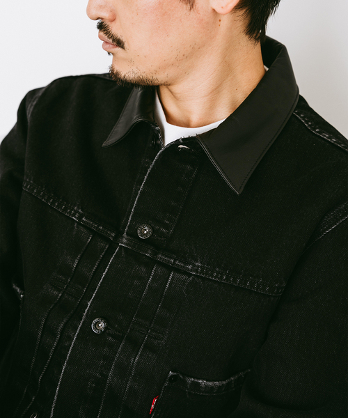 Levi's（リーバイス）の「《再》Levi’s(リーバイス) 別注 2nd Type トラッカー ジャケット（デニムジャケット・メンズ・ブラック・X-SMALL/SMALL/MEDIUM/LARGE/X-LARGE/XX-LARGE）」の11枚目の写真