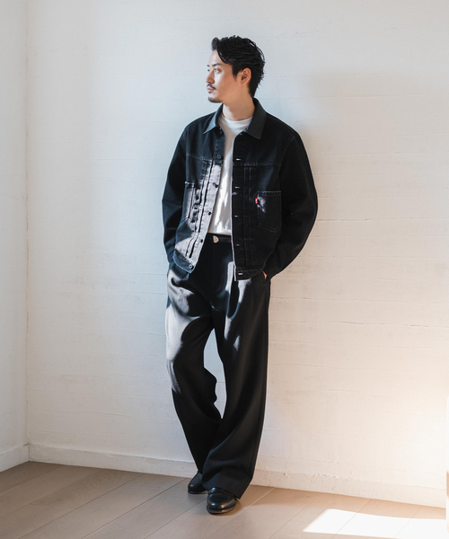 Levi's（リーバイス）の「《再》Levi’s(リーバイス) 別注 2nd Type トラッカー ジャケット（デニムジャケット・メンズ・ブラック・X-SMALL/SMALL/MEDIUM/LARGE/X-LARGE/XX-LARGE）」の20枚目の写真