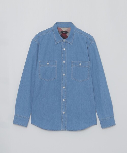 BLACK LABEL CRESTBRIDGE（ブラックレーベル・クレストブリッジ）の「ガーメントウォッシュデニムシャツ（シャツ/ブラウス・メンズ・ブルー系その他4/ネイビー・L/S/M/XL）」の7枚目の写真