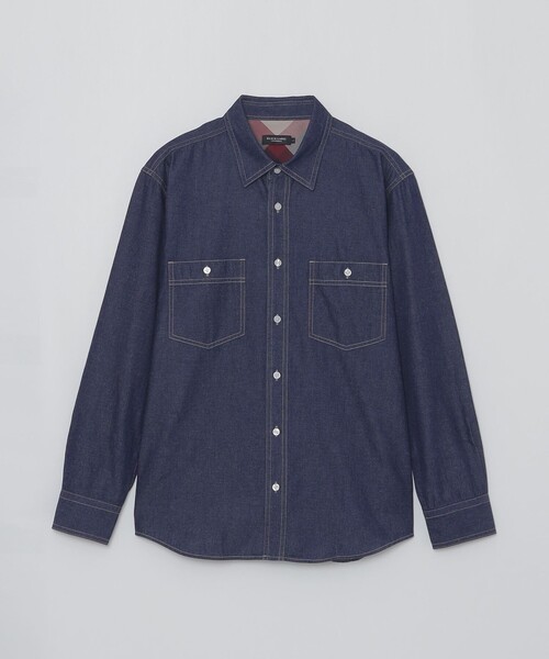 BLACK LABEL CRESTBRIDGE（ブラックレーベル・クレストブリッジ）の「ガーメントウォッシュデニムシャツ（シャツ/ブラウス・メンズ・ブルー系その他4/ネイビー・L/S/M/XL）」の12枚目の写真