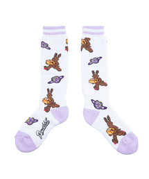 BSRABBIT（ビエスラビット）の「ベアラビット スノーボードソックス ホワイト（ソックス/靴下）」