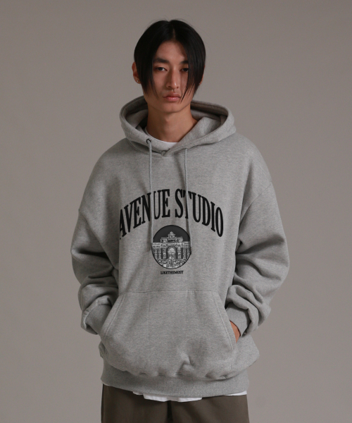LIKE THE MOST(ライクザモースト)の「エビニュースタジオ メランジオーバーフードパーカー(パーカー・レディース・その他・L/M/S/XL)」の2枚目の写真