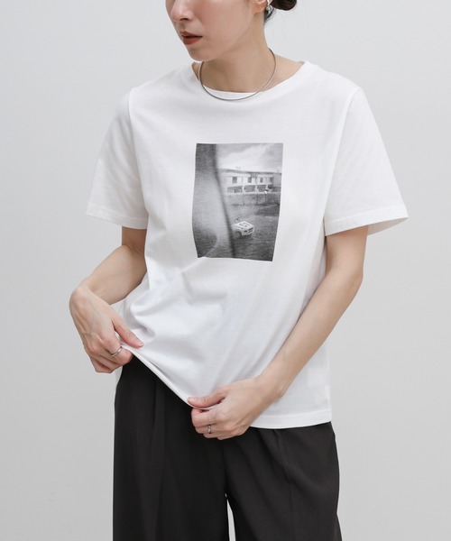 Print Photo TANAKA YUKI × - MINEDENIM XL 写真展フォトプリントTシャツ 会場限定品MINAMO 最終値下 T-SH T （WHT）フォトプリント アイドル