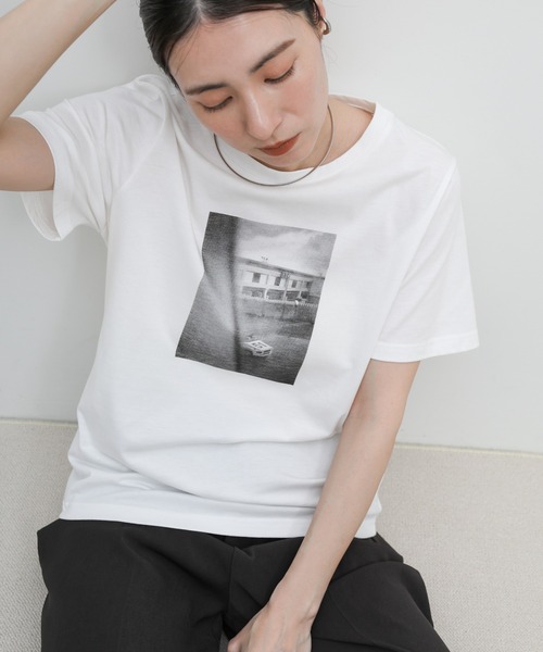 select MOCA(セレクトモカ)の「オリジナルフォトプリントTシャツ(Tシャツ/カットソー・レディース・ホワイト系その他/ホワイト系その他3/ブラック系その他/ホワイト系その他2/ブラック系その他3/ブラック系その他2・FREE)」の7枚目の写真