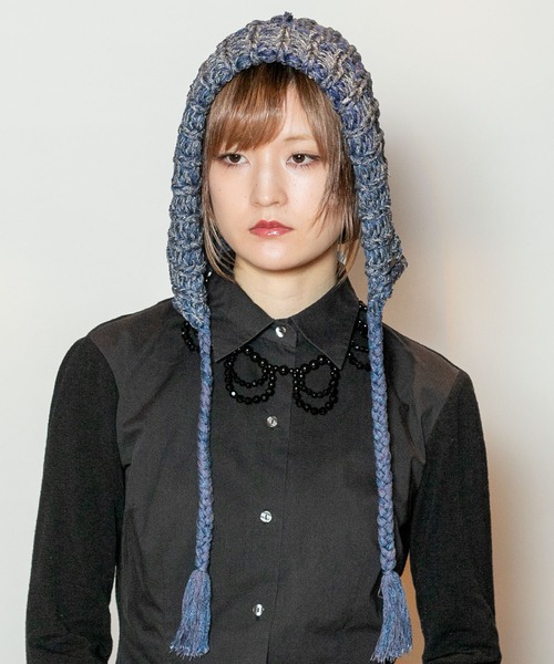 CA4LA(カシラ)の「ZITA CS(ニットキャップ/ビーニー・レディース・ブラック/ブルー・ONESIZE)」の14枚目の写真