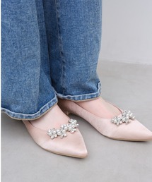 Launa lea（ラウナレア）の「【26春夏新作】パールビジューフラットパンプス(0618)（パンプス）」