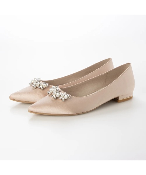 Launa lea(ラウナレア)の「【26春夏新作】パールビジューフラットパンプス(0618)(パンプス・レディース・ブラック系その他/ライトグレー/ブルー系その他/ピンクベージュ・24.0cm/24.5cm/25.0cm/25.5cm/22.0cm/22.5cm/23.0cm/23.5cm)」の15枚目の写真