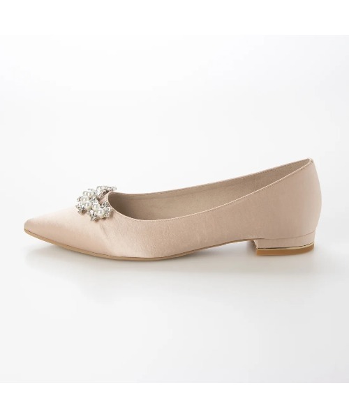 Launa lea(ラウナレア)の「【26春夏新作】パールビジューフラットパンプス(0618)(パンプス・レディース・ブラック系その他/ライトグレー/ブルー系その他/ピンクベージュ・24.0cm/24.5cm/25.0cm/25.5cm/22.0cm/22.5cm/23.0cm/23.5cm)」の16枚目の写真