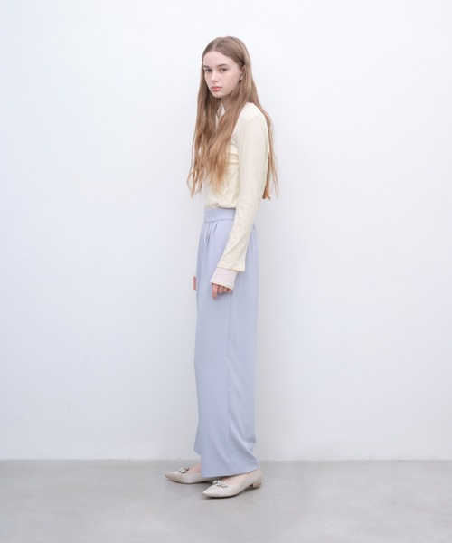 Launa lea(ラウナレア)の「【26春夏新作】パールビジューフラットパンプス(0618)(パンプス・レディース・ブラック系その他/ライトグレー/ブルー系その他/ピンクベージュ・24.0cm/24.5cm/25.0cm/25.5cm/22.0cm/22.5cm/23.0cm/23.5cm)」の11枚目の写真