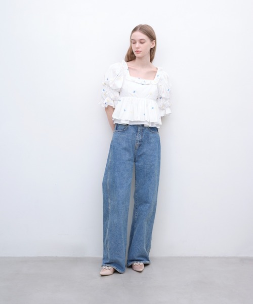 Launa lea(ラウナレア)の「【26春夏新作】パールビジューフラットパンプス(0618)(パンプス・レディース・ブラック系その他/ライトグレー/ブルー系その他/ピンクベージュ・24.0cm/24.5cm/25.0cm/25.5cm/22.0cm/22.5cm/23.0cm/23.5cm)」の12枚目の写真