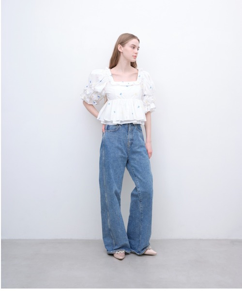 Launa lea(ラウナレア)の「【26春夏新作】パールビジューフラットパンプス(0618)(パンプス・レディース・ブラック系その他/ライトグレー/ブルー系その他/ピンクベージュ・24.0cm/24.5cm/25.0cm/25.5cm/22.0cm/22.5cm/23.0cm/23.5cm)」の13枚目の写真
