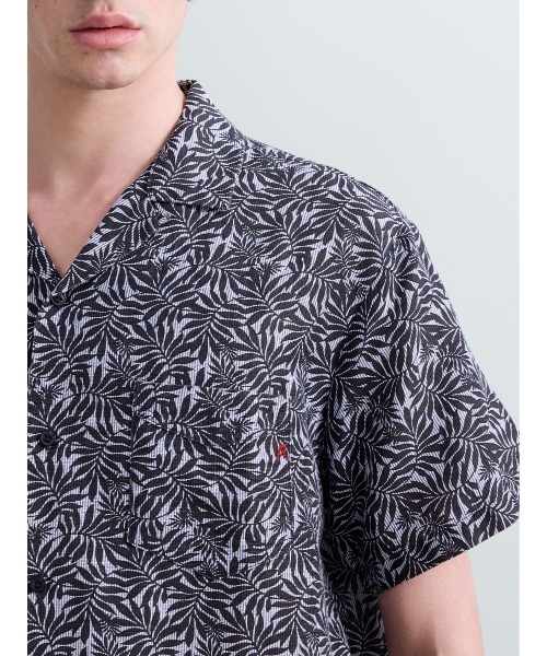 REPLAY(リプレイ)の「リーフプリントリラックスフィットシャツ(シャツ/ブラウス・メンズ・ダークブルー・X-LARGE/LARGE/MEDIUM/SMALL)」の4枚目の写真