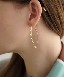 パールビジューフックピアス