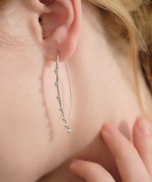 パールビジューフックピアス
