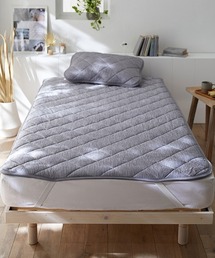 Kagulie（カグリエ）の「接触冷感×綿混タオル地吸汗速乾リバーシブル敷きパッド(セミダブル)（寝具）」