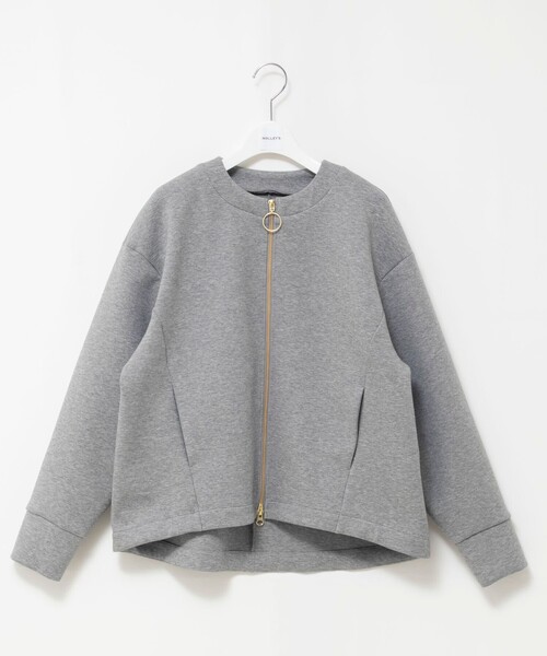 NOLLEY’S（ノーリーズ）の「ウォッシャブルダンボールブルゾン（ブルゾン・レディース・グレー/オフホワイト・38）」の19枚目の写真