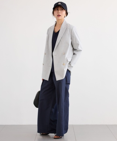 BARNYARDSTORM(バンヤードストーム)の「BARNYARDSTORM / 2WAYストレッチダブルジャケット(テーラードジャケット・レディース・グレー/ネイビー・S/M)」の14枚目の写真