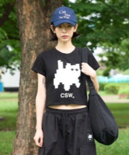 CATSAVETHEWORLD(キャットセーブザワールド)の「◇CATSAVETHEWORLD◇ブランド直輸入正規品/アーティキャンバスショルダーバッグクロスバッグ ARTI CANVAS SHOULDER BAG(ショルダーバッグ・レディース・カーキ/アイボリー/ブラック・FREE)」の13枚目の写真