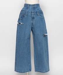 WCJ（ダブルシージェイ）の「レイヤードパンツ（デニムパンツ）」