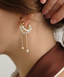 ANOH（アノー）の「パールレイヤーマグネットピアス（イヤリング）」