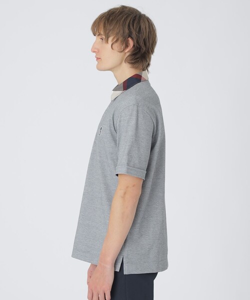 BLACK LABEL CRESTBRIDGE（ブラックレーベル・クレストブリッジ）の「パーシャルチェックポロシャツ（ポロシャツ・メンズ・ネイビー/ライトグレー/オフホワイト/ブラック・XL/L/M）」の13枚目の写真