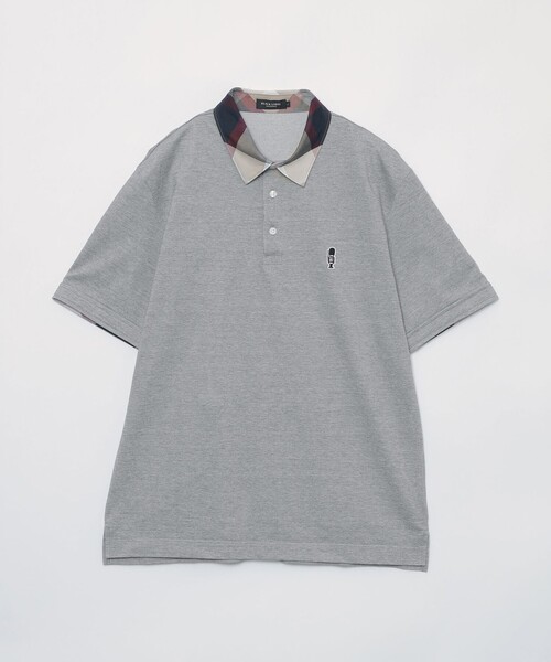 BLACK LABEL CRESTBRIDGE（ブラックレーベル・クレストブリッジ）の「パーシャルチェックポロシャツ（ポロシャツ・メンズ・ネイビー/ライトグレー/オフホワイト/ブラック・XL/L/M）」の18枚目の写真