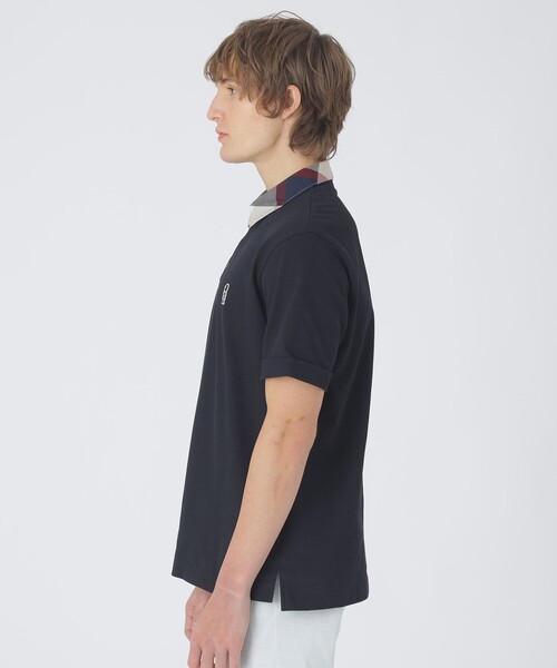 BLACK LABEL CRESTBRIDGE（ブラックレーベル・クレストブリッジ）の「パーシャルチェックポロシャツ（ポロシャツ・メンズ・ネイビー/ライトグレー/オフホワイト/ブラック・XL/L/M）」の20枚目の写真