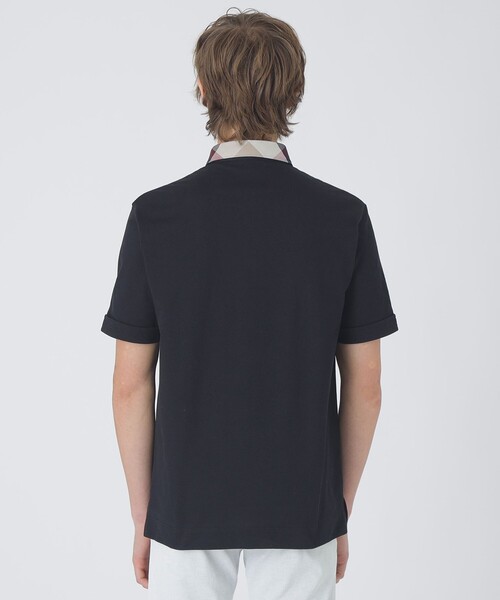 BLACK LABEL CRESTBRIDGE（ブラックレーベル・クレストブリッジ）の「パーシャルチェックポロシャツ（ポロシャツ・メンズ・ネイビー/ライトグレー/オフホワイト/ブラック・XL/L/M）」の21枚目の写真