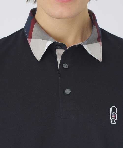 BLACK LABEL CRESTBRIDGE（ブラックレーベル・クレストブリッジ）の「パーシャルチェックポロシャツ（ポロシャツ・メンズ・ネイビー/ライトグレー/オフホワイト/ブラック・XL/L/M）」の22枚目の写真