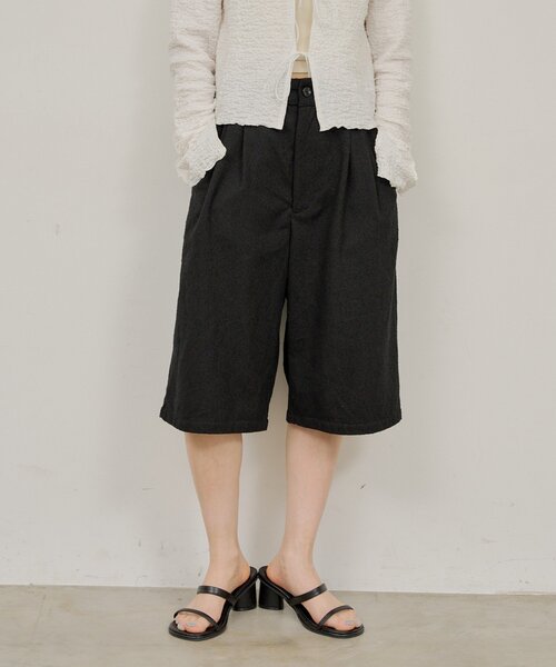 WHIMSIC（ウィムジック）の「【WHIMSIC/SETUP対応/2サイズ展開】パイピングパジャマショートパンツ（その他パンツ・レディース・ブラック/グレー/ネイビー・2/1）」の4枚目の写真