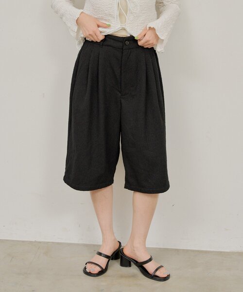WHIMSIC（ウィムジック）の「【WHIMSIC/SETUP対応/2サイズ展開】パイピングパジャマショートパンツ（その他パンツ・レディース・ブラック/グレー/ネイビー・2/1）」の5枚目の写真