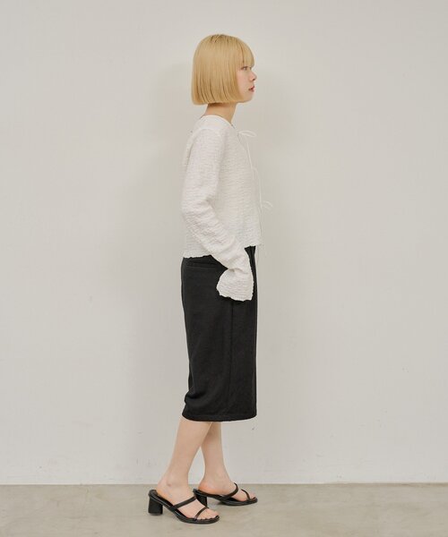 WHIMSIC（ウィムジック）の「【WHIMSIC/SETUP対応/2サイズ展開】パイピングパジャマショートパンツ（その他パンツ・レディース・ブラック/グレー/ネイビー・2/1）」の9枚目の写真