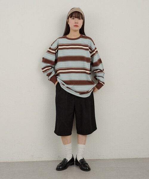 WHIMSIC（ウィムジック）の「【WHIMSIC/SETUP対応/2サイズ展開】パイピングパジャマショートパンツ（その他パンツ・レディース・ブラック/グレー/ネイビー・2/1）」の16枚目の写真