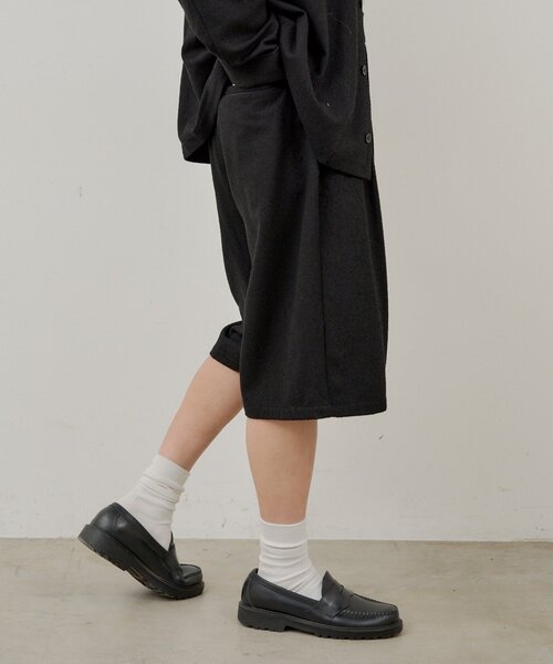 WHIMSIC（ウィムジック）の「【WHIMSIC/SETUP対応/2サイズ展開】パイピングパジャマショートパンツ（その他パンツ・レディース・ブラック/グレー/ネイビー・2/1）」の21枚目の写真