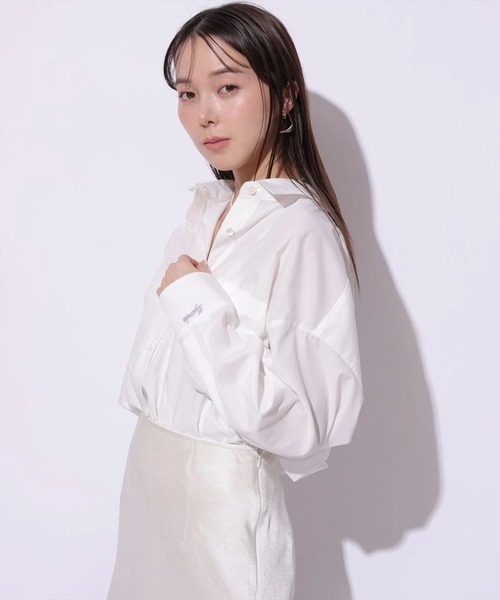 Mystrada（マイストラーダ）の「ベーシックシャツ（シャツ/ブラウス・レディース・ライトイエロー/ライトブルー/ホワイト/ピンク系その他5・38/36）」の2枚目の写真