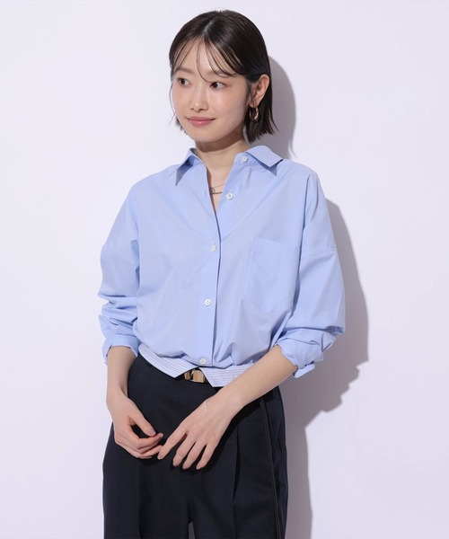 Mystrada（マイストラーダ）の「ベーシックシャツ（シャツ/ブラウス・レディース・ライトイエロー/ライトブルー/ホワイト/ピンク系その他5・38/36）」の9枚目の写真