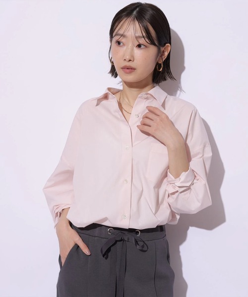 Mystrada（マイストラーダ）の「ベーシックシャツ（シャツ/ブラウス・レディース・ライトイエロー/ライトブルー/ホワイト/ピンク系その他5・38/36）」の11枚目の写真