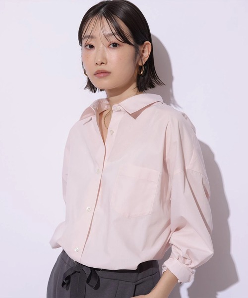 Mystrada（マイストラーダ）の「ベーシックシャツ（シャツ/ブラウス・レディース・ライトイエロー/ライトブルー/ホワイト/ピンク系その他5・38/36）」の12枚目の写真