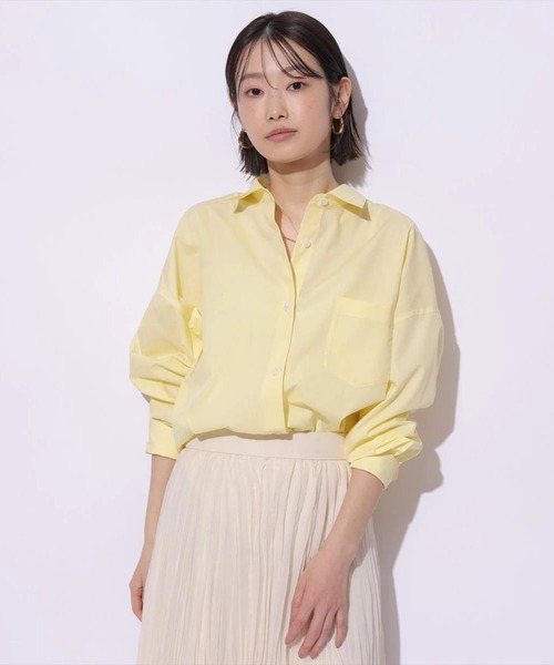 Mystrada（マイストラーダ）の「ベーシックシャツ（シャツ/ブラウス・レディース・ライトイエロー/ライトブルー/ホワイト/ピンク系その他5・38/36）」の14枚目の写真