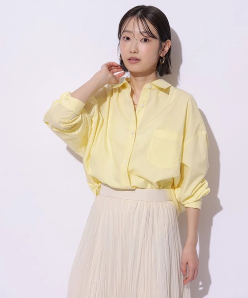 Mystrada（マイストラーダ）の「ベーシックシャツ（シャツ/ブラウス・レディース・ライトイエロー/ライトブルー/ホワイト/ピンク系その他5・38/36）」の15枚目の写真