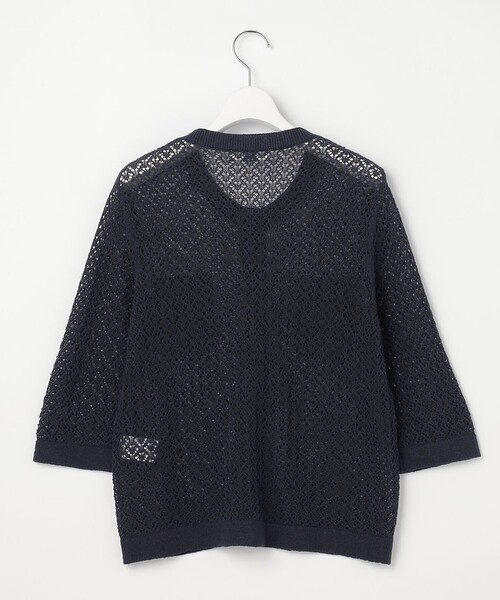 J.PRESS Ladies(J.プレス レディス)の「LINEN COTTON BLEND ニット カーディガン(カーディガン/ボレロ・レディース・アイボリー系/ライトグレー系/ネイビー系・SMALL)」の12枚目の写真