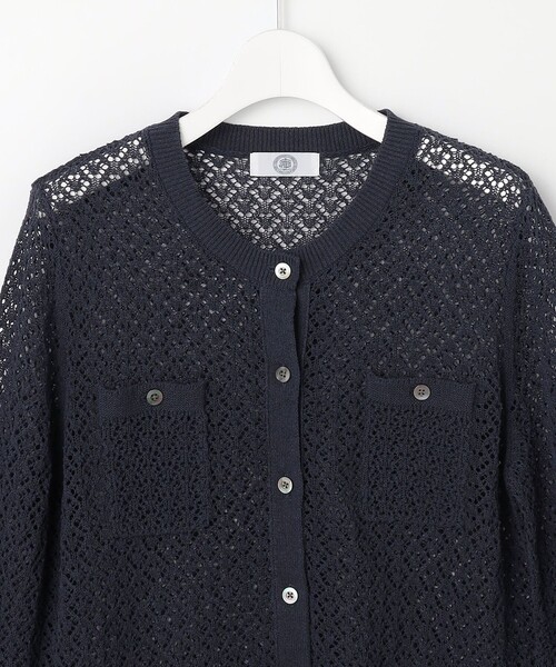 J.PRESS Ladies(J.プレス レディス)の「LINEN COTTON BLEND ニット カーディガン(カーディガン/ボレロ・レディース・アイボリー系/ライトグレー系/ネイビー系・SMALL)」の13枚目の写真