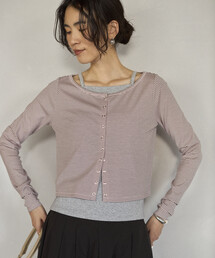 Firsthand | Firsthand/ファーストハンド レイヤード セットトップス / ボーダーカーディガン ＆ キャミソール(カーディガン/ボレロ)