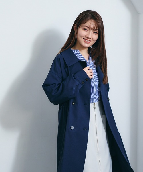 12Twelve Agenda(トゥエルブ アジェンダ)の「ウエストドロストロングコート(その他アウター・レディース・ベージュ/ネイビー/ピンク・M)」の22枚目の写真