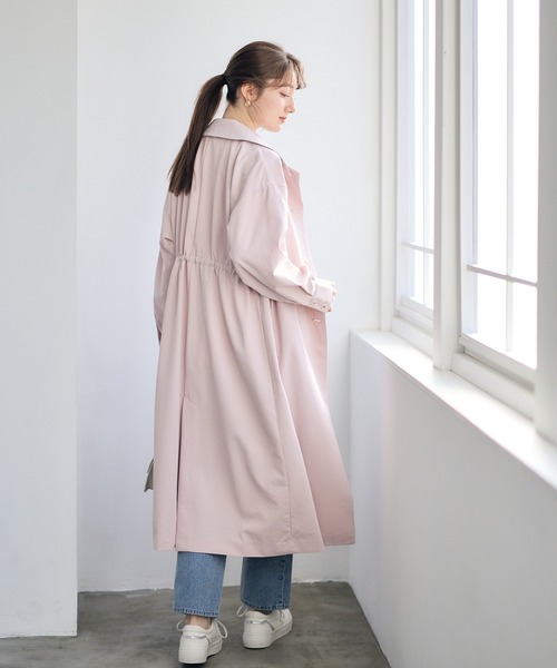12Twelve Agenda(トゥエルブ アジェンダ)の「ウエストドロストロングコート(その他アウター・レディース・ベージュ/ネイビー/ピンク・M)」の6枚目の写真