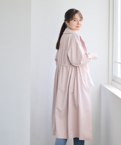 12Twelve Agenda(トゥエルブ アジェンダ)の「ウエストドロストロングコート(その他アウター・レディース・ベージュ/ネイビー/ピンク・M)」の14枚目の写真