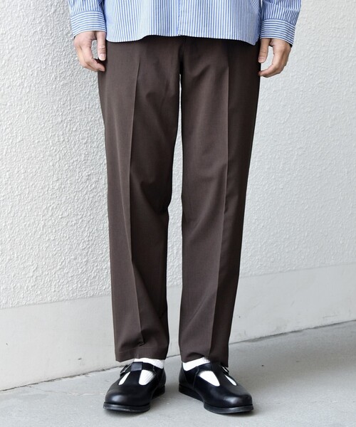 SHIPS any（シップス エニィ）の「SHIPS any:〈吸水速乾〉Rapidry クリース アンクル テーパード イージーパンツ26SS◇（スラックス・メンズ・ブラック/グレー/ブラウン/ベージュ/ネイビー/チャコールグレー・SMALL/MEDIUM/LARGE/X-LARGE）」の4枚目の写真