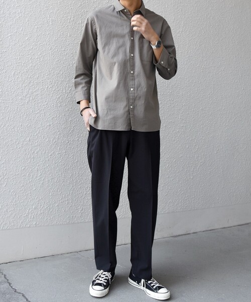 SHIPS any（シップス エニィ）の「SHIPS any:〈吸水速乾〉Rapidry クリース アンクル テーパード イージーパンツ26SS◇（スラックス・メンズ・ブラック/グレー/ブラウン/ベージュ/ネイビー/チャコールグレー・SMALL/MEDIUM/LARGE/X-LARGE）」の17枚目の写真