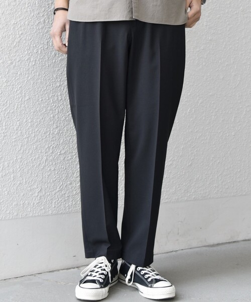 SHIPS any（シップス エニィ）の「SHIPS any:〈吸水速乾〉Rapidry クリース アンクル テーパード イージーパンツ26SS◇（スラックス・メンズ・ブラック/グレー/ブラウン/ベージュ/ネイビー/チャコールグレー・SMALL/MEDIUM/LARGE/X-LARGE）」の19枚目の写真